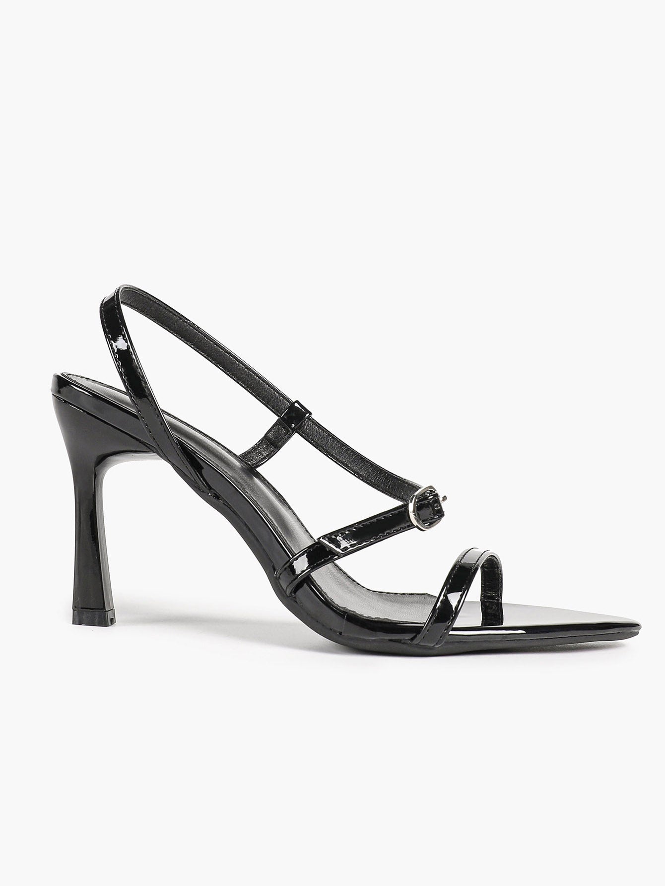 Brown Strappy Slingback Sandals Open Toe Block Heel Adjustable Buckle Casual Daily Wear