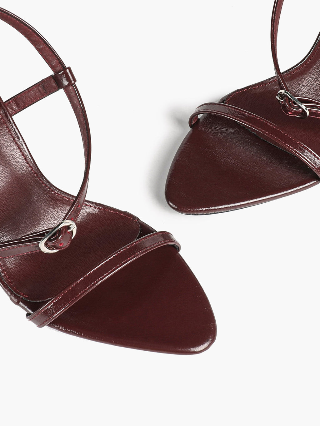 Brown Strappy Slingback Sandals Open Toe Block Heel Adjustable Buckle Casual Daily Wear