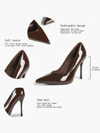 Pointed Toe Stiletto Heels Classic Formal Pumps for Business Office Daily Work