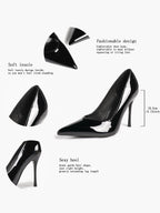Pointed Toe Stiletto Heels Classic Formal Pumps for Business Office Daily Work