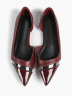 Pointed Toe Flats D'Orsay Style Casual Office Shoes