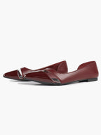 Pointed Toe Flats D'Orsay Style Casual Office Shoes