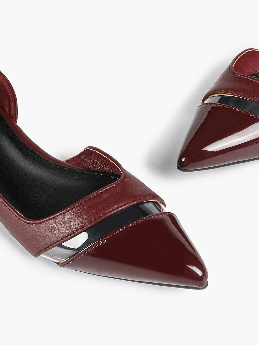 Pointed Toe Flats D'Orsay Style Casual Office Shoes