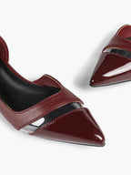 Pointed Toe Flats D'Orsay Style Casual Office Shoes