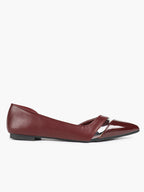 Pointed Toe Flats D'Orsay Style Casual Office Shoes