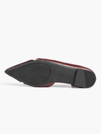 Pointed Toe Flats D'Orsay Style Casual Office Shoes