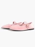 Women's Woven Mary Jane Flats Brown Trim Slip On Shoes Vacation Dailywear Shoes ISHIFIVAN