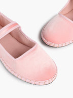 Women's Woven Mary Jane Flats Brown Trim Slip On Shoes Vacation Dailywear Shoes ISHIFIVAN