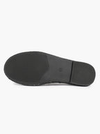 Women's Black Velvet Double-Strap Mary Jane Flats Pointed Toe Slip On Shoes Casual Shoes ISHIFIVAN