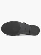 Grey Velvet Floral Embroidered Mary Jane Flats Vintage Slip On Shoes Casual Shoes ISHIFIVAN