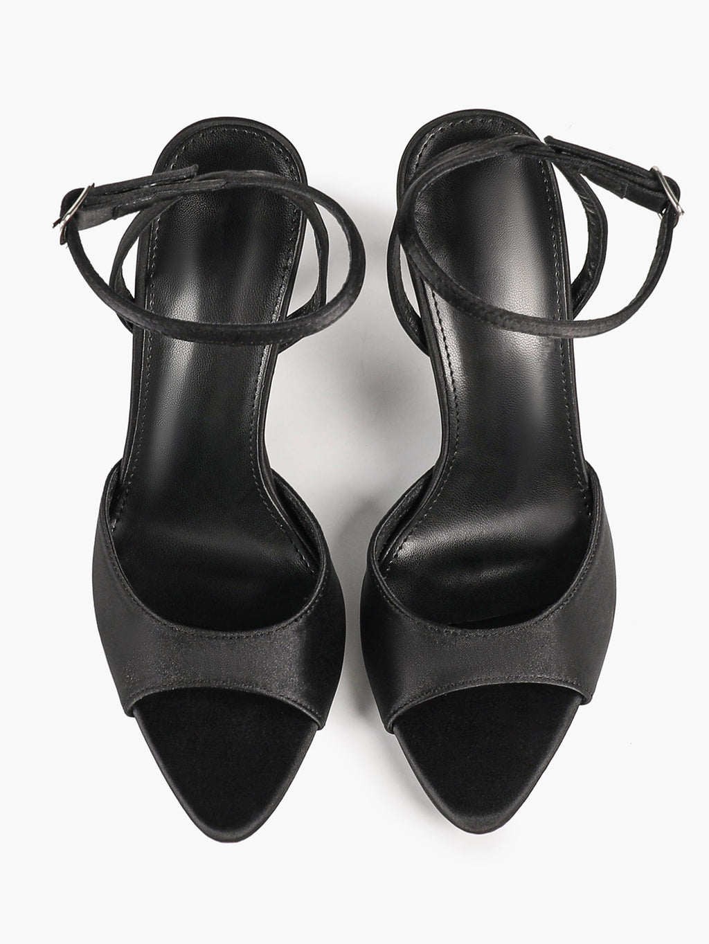 Open Toe Single Band Ankle Strap Heels Adjustable Sandals for Summer Date