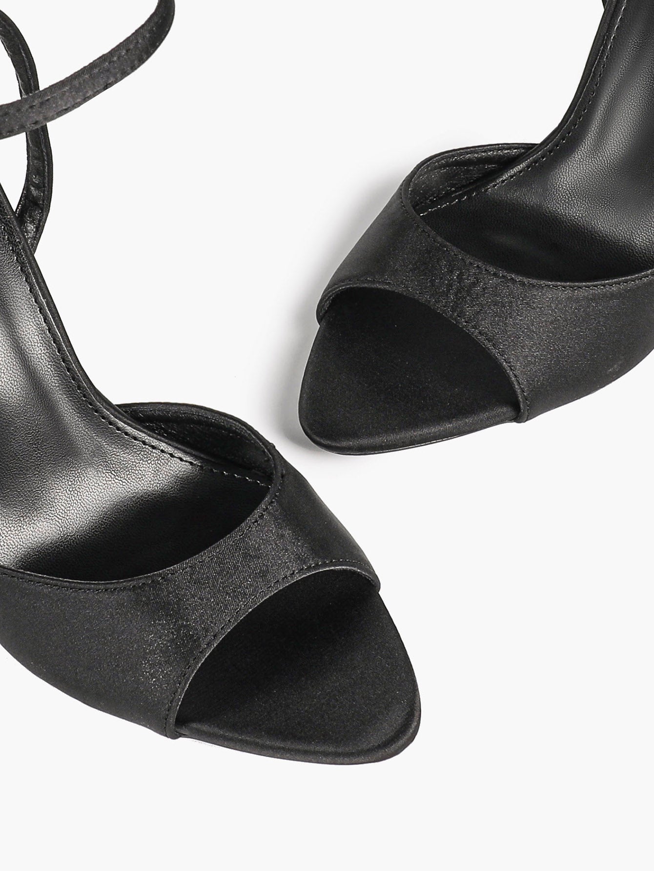 Open Toe Single Band Ankle Strap Heels Adjustable Sandals for Summer Date