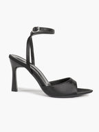 Open Toe Single Band Ankle Strap Heels Adjustable Sandals for Summer Date