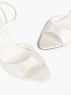 Open Toe Single Band Ankle Strap Heels Adjustable Sandals for Summer Date