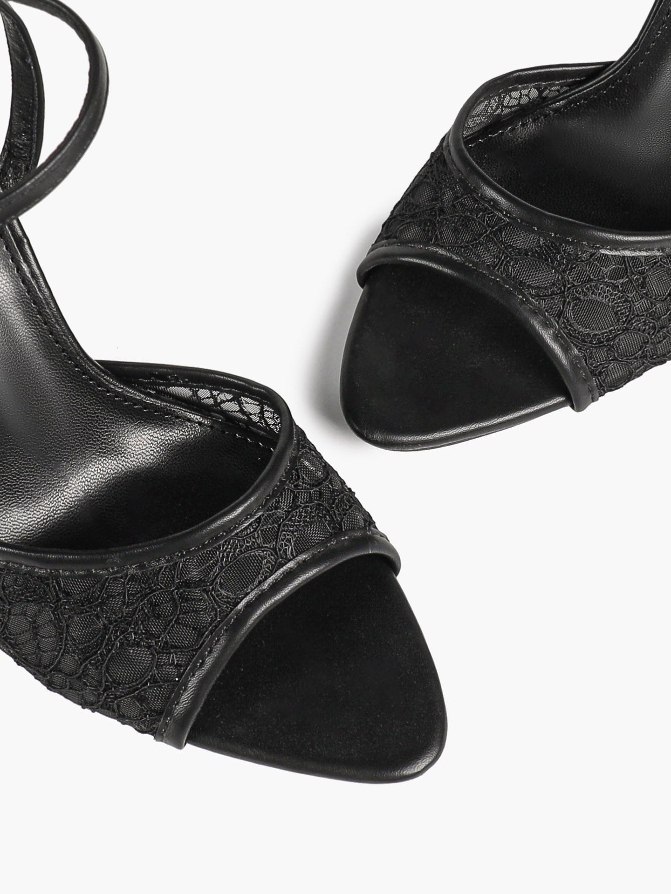 Pink Lace Ankle Strap Sandals Flared Block Heel for Summer Holiday and Casual Daily Wear