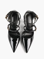 Pointed Toe Stiletto Heels Women Multi-Strap Adjustable Buckle Pumps Sexy Heels Club Party