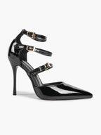 Pointed Toe Stiletto Heels Women Multi-Strap Adjustable Buckle Pumps Sexy Heels Club Party