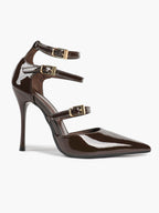 Pointed Toe Stiletto Heels Women Multi-Strap Adjustable Buckle Pumps Sexy Heels Club Party