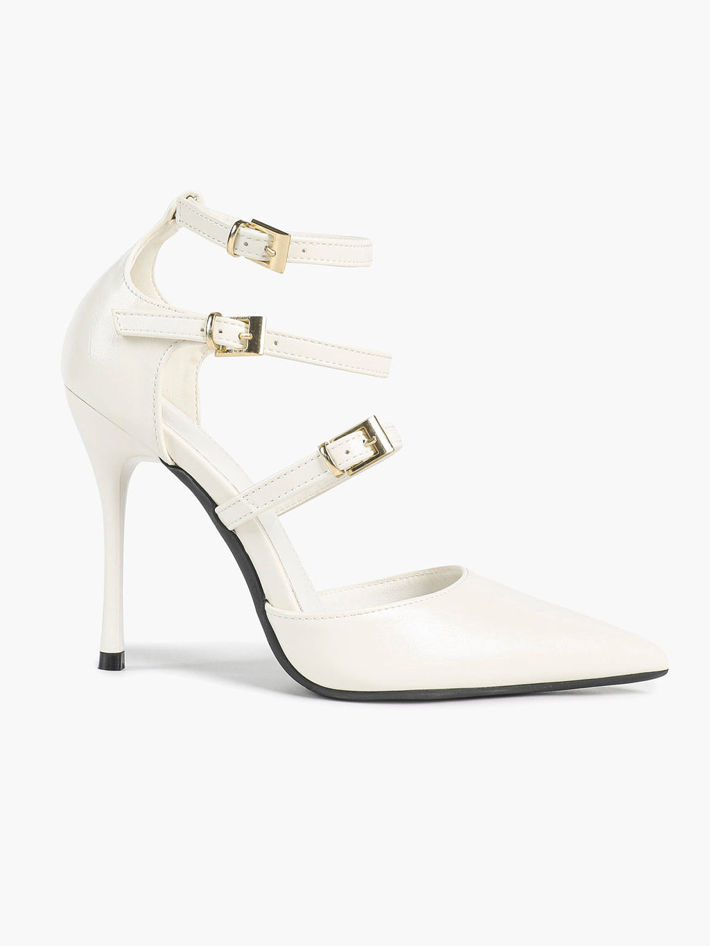 Pointed Toe Stiletto Heels Women Multi-Strap Adjustable Buckle Pumps Sexy Heels Club Party