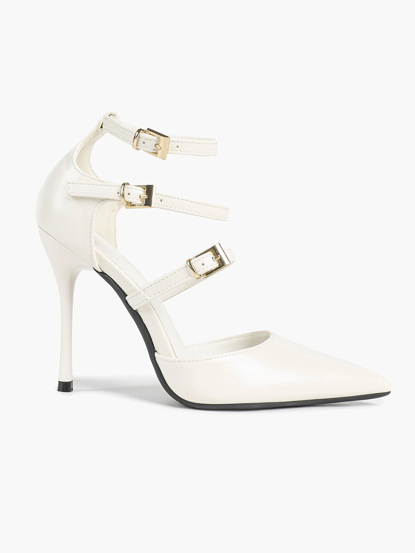 Pointed Toe Stiletto Heels Women Multi-Strap Adjustable Buckle Pumps Sexy Heels Club Party