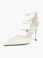 Pointed Toe Stiletto Heels Women Multi-Strap Adjustable Buckle Pumps Sexy Heels Club Party