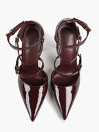 Pointed Toe Stiletto Heels Women Multi-Strap Adjustable Buckle Pumps Sexy Heels Club Party