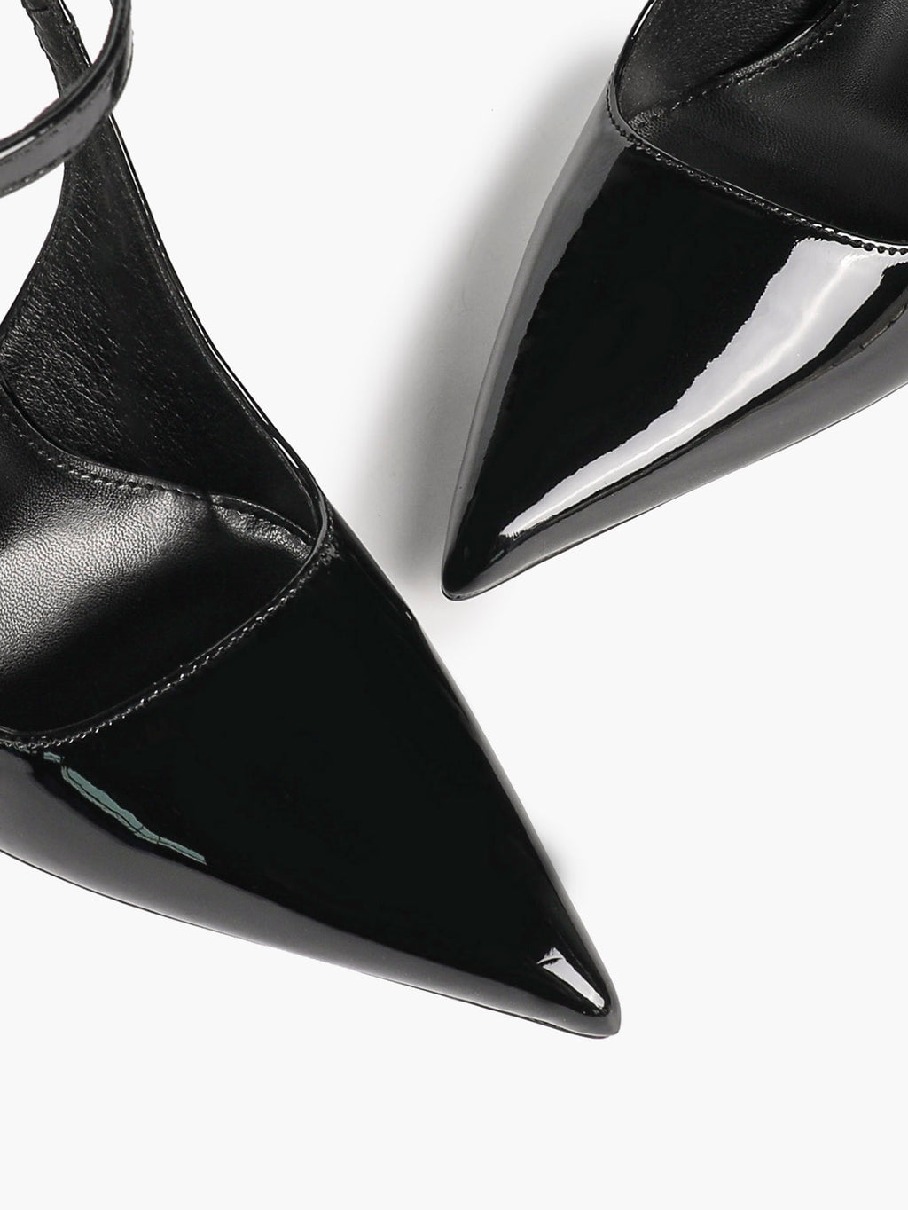 Women's Elegant Patent Leather Pointed Toe Pumps Ankle Strap Stiletto Heels Nightclub Daily Dating