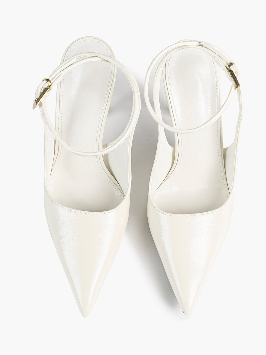 Women's Elegant Patent Leather Pointed Toe Pumps Ankle Strap Stiletto Heels Nightclub Daily Dating