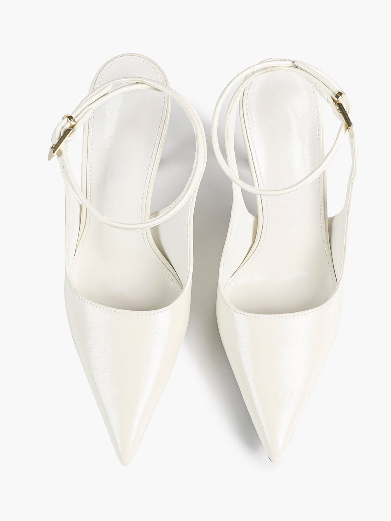 Women's Elegant Patent Leather Pointed Toe Pumps Ankle Strap Stiletto Heels Nightclub Daily Dating