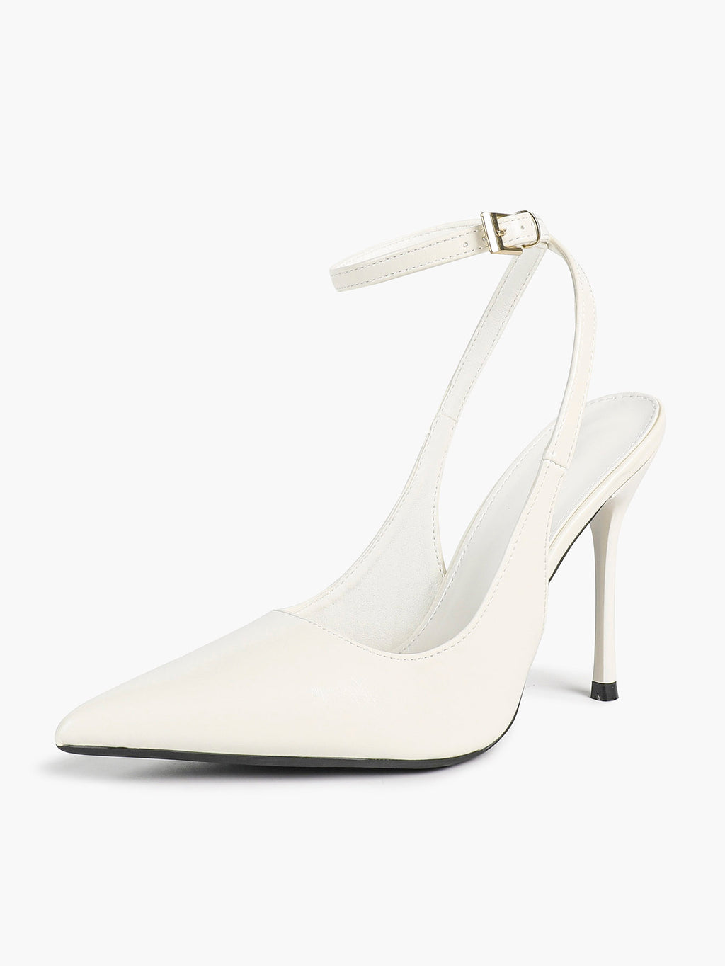 Women's Elegant Patent Leather Pointed Toe Pumps Ankle Strap Stiletto Heels Nightclub Daily Dating