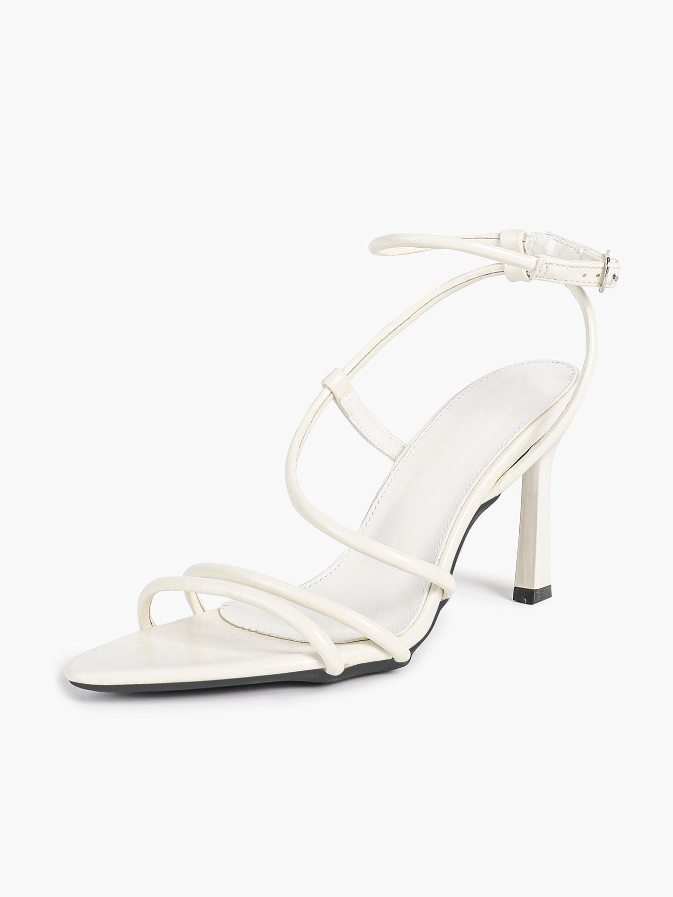 Women's Strappy Open Toe Heeled Sandals Ankle Strap Summer Shoes Party Casual Daily Wear