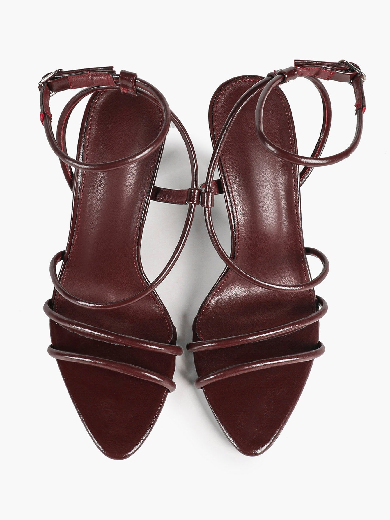 Women's Strappy Open Toe Heeled Sandals Ankle Strap Summer Shoes Party Casual Daily Wear