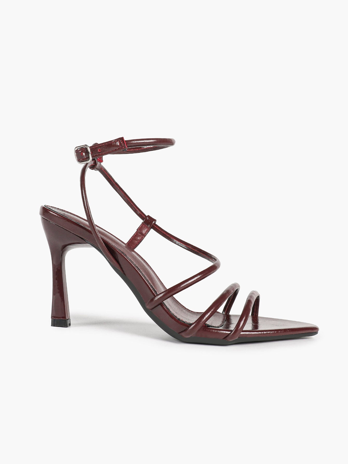 Women's Strappy Open Toe Heeled Sandals Ankle Strap Summer Shoes Party Casual Daily Wear