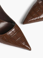 Women's Slingback Pointed Toe Heels-Timeless Elegant Pump