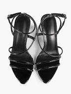 Women's Strappy Open Toe Heeled Sandals Ankle Strap Summer Shoes Party Casual Daily Wear