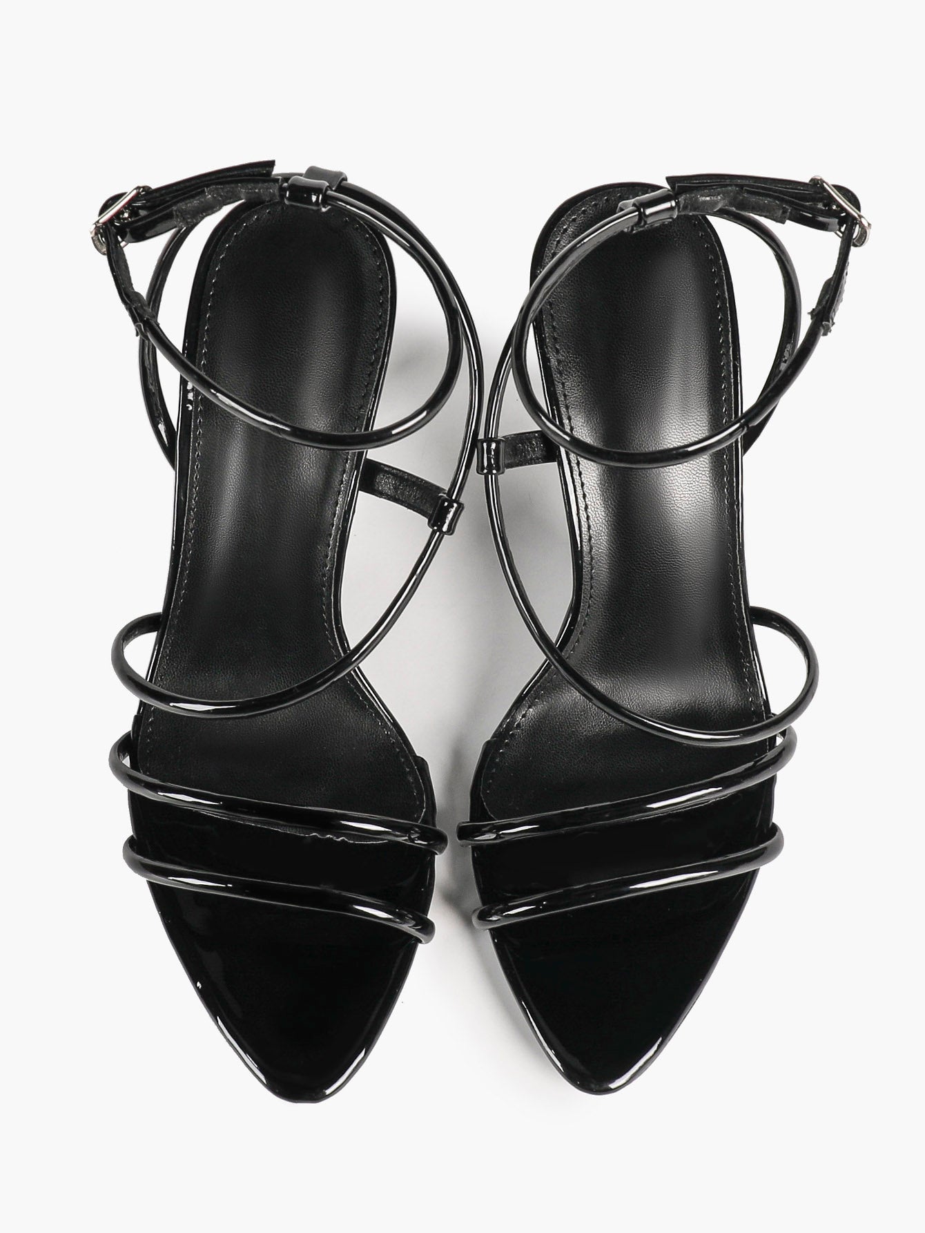 Women's Strappy Open Toe Heeled Sandals Ankle Strap Summer Shoes Party Casual Daily Wear