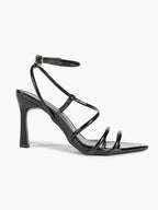 Women's Strappy Open Toe Heeled Sandals Ankle Strap Summer Shoes Party Casual Daily Wear