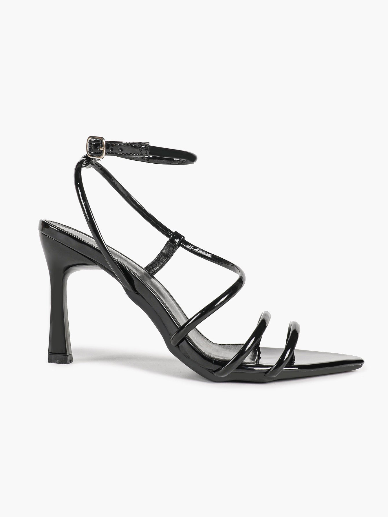 Women's Strappy Open Toe Heeled Sandals Ankle Strap Summer Shoes Party Casual Daily Wear