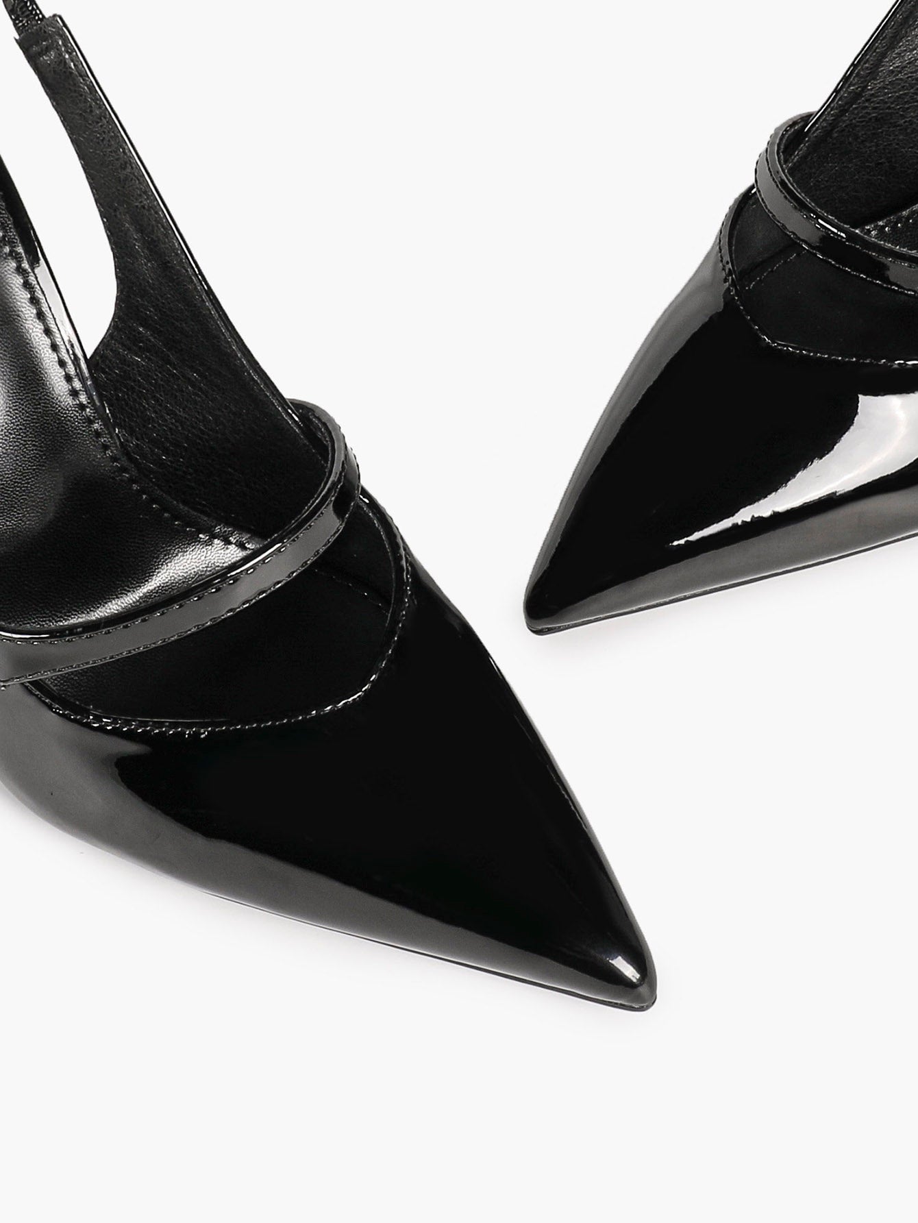 Women's Pearl Detail Slingback Heels Pointed Toe Stiletto Pumps Elegant Dress Formal Evening Shoes