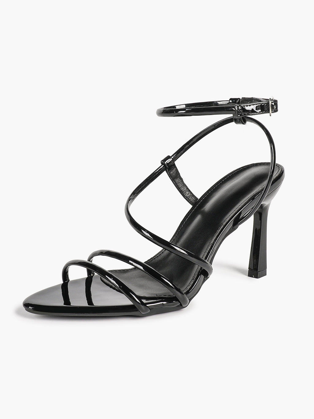 Women's Strappy Open Toe Heeled Sandals Ankle Strap Summer Shoes Party Casual Daily Wear