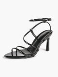 Women's Strappy Open Toe Heeled Sandals Ankle Strap Summer Shoes Party Casual Daily Wear