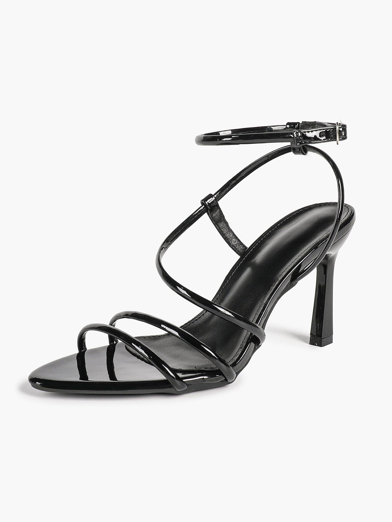 Women's Strappy Open Toe Heeled Sandals Ankle Strap Summer Shoes Party Casual Daily Wear