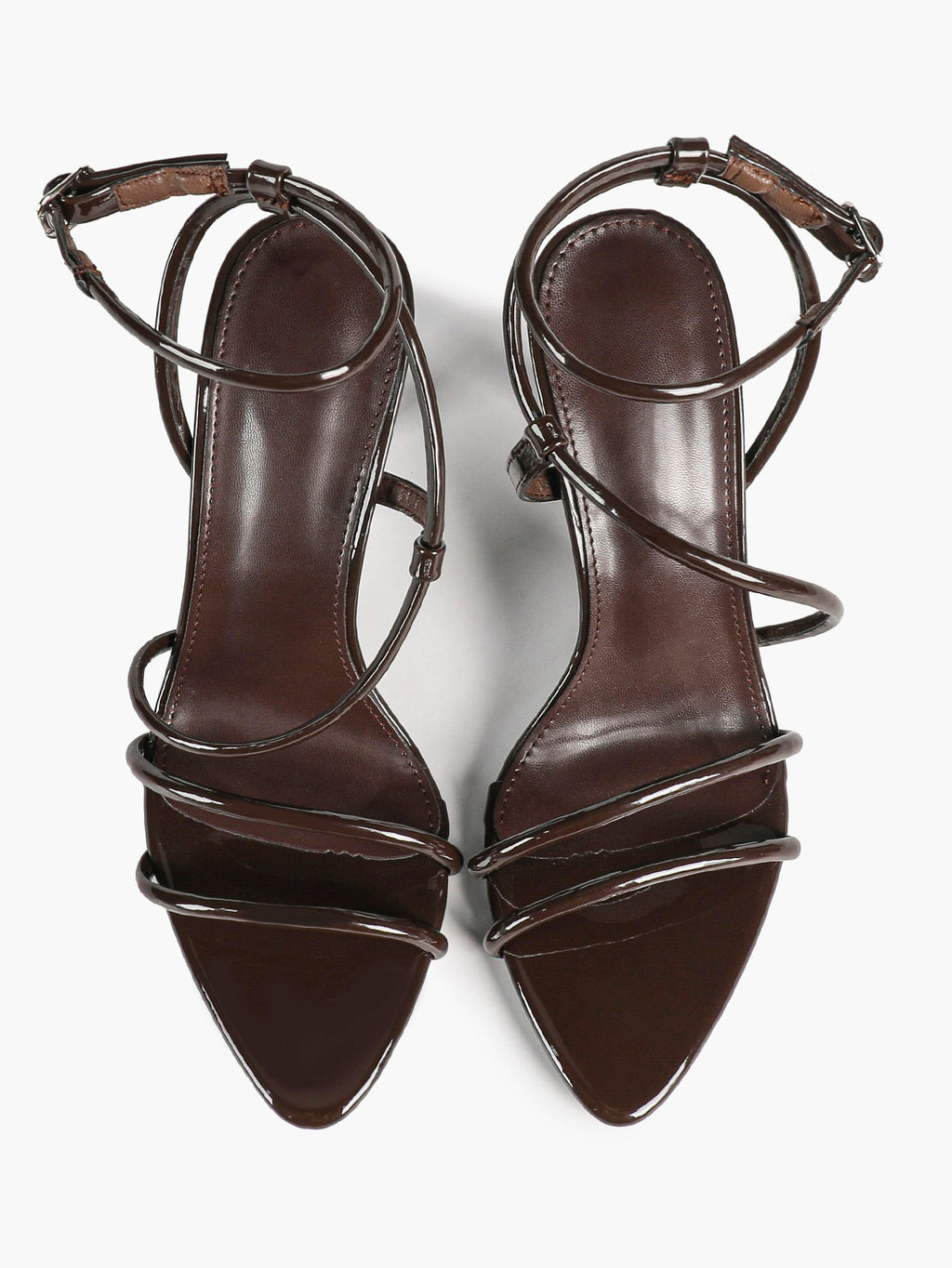 Women's Strappy Open Toe Heeled Sandals Ankle Strap Summer Shoes Party Casual Daily Wear