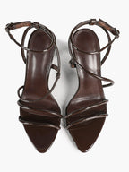 Women's Strappy Open Toe Heeled Sandals Ankle Strap Summer Shoes Party Casual Daily Wear
