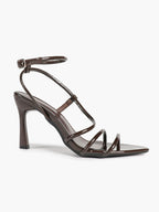 Women's Strappy Open Toe Heeled Sandals Ankle Strap Summer Shoes Party Casual Daily Wear