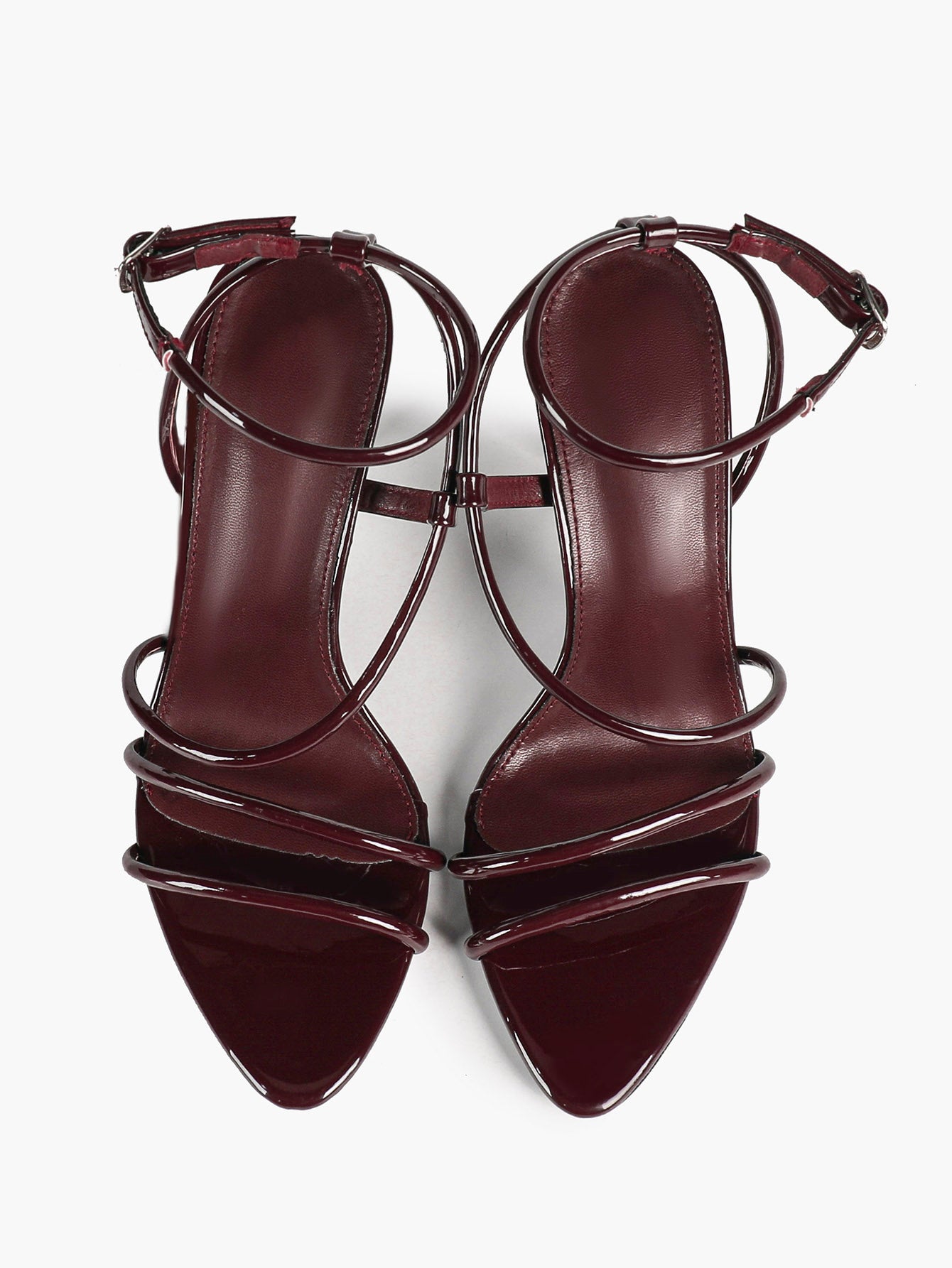 Women's Strappy Open Toe Heeled Sandals Ankle Strap Summer Shoes Party Casual Daily Wear