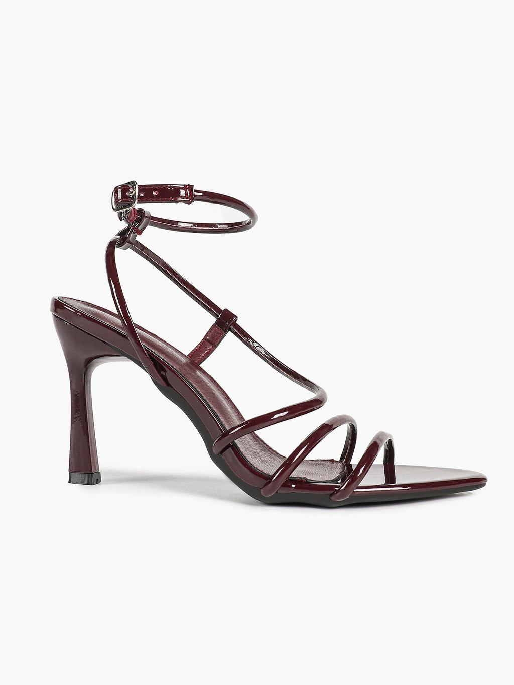 Women's Strappy Open Toe Heeled Sandals Ankle Strap Summer Shoes Party Casual Daily Wear