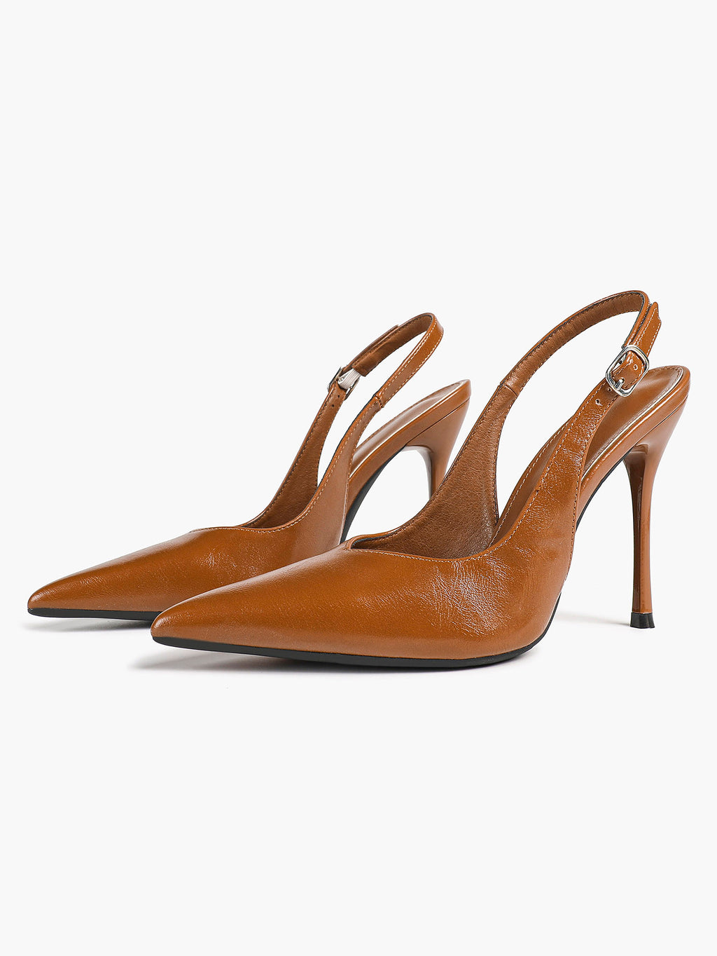Women's Pointed Toe Slingback High Heel Pumps Heeled Shoes Party Wedding Date Night
