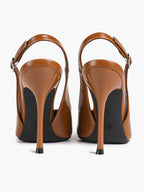 Women's Pointed Toe Slingback High Heel Pumps Heeled Shoes Party Wedding Date Night