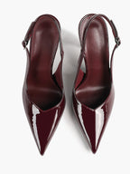 Women's Pointed Toe Slingback High Heel Pumps Heeled Shoes Party Wedding Date Night